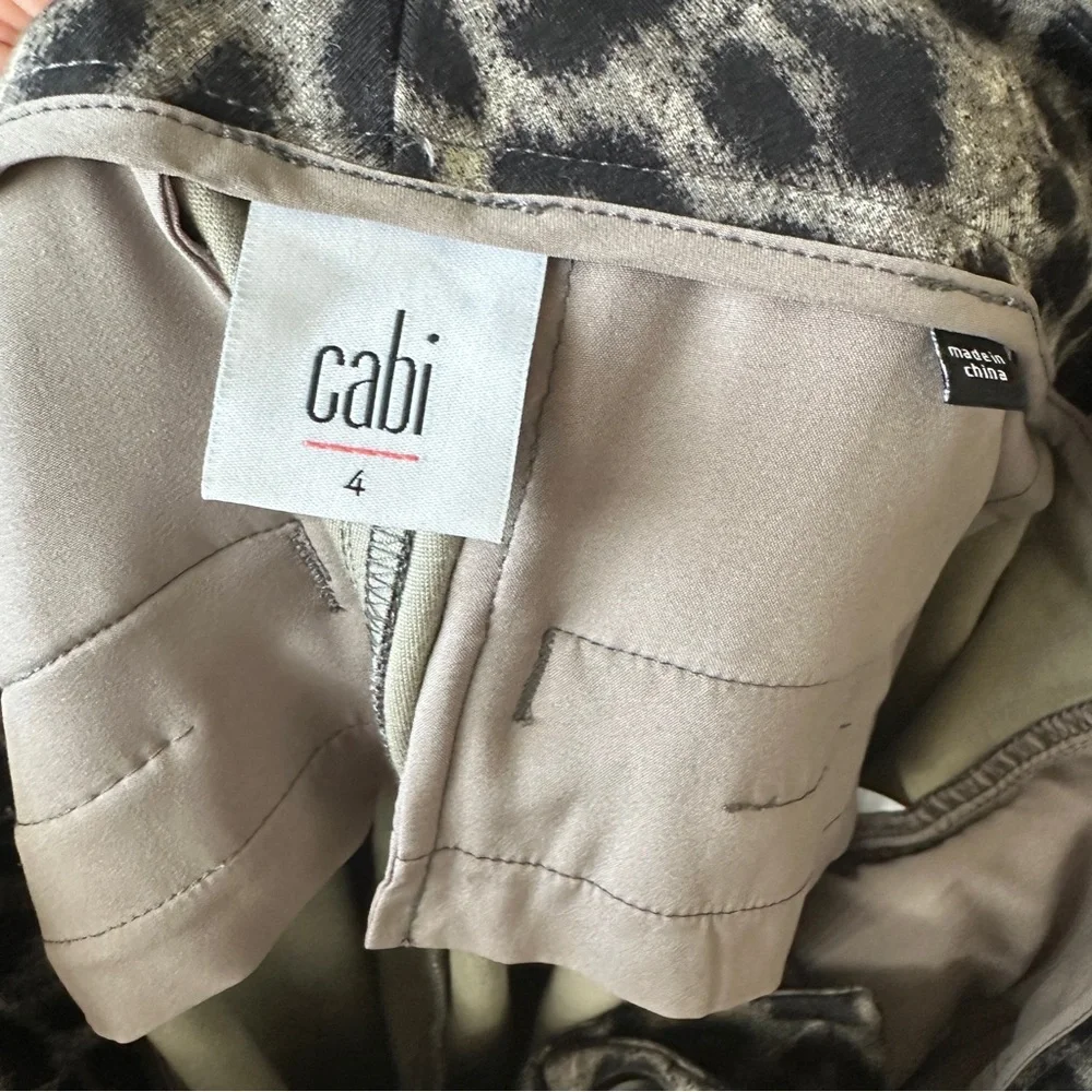 Cabi Jungle Trousers Sz 4 Leopard‎ Print 3393